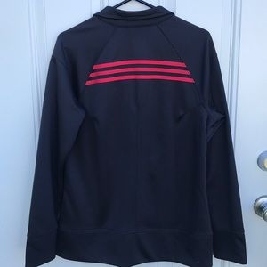 Adidas workout jacket, zip up, long sleeve, sz L